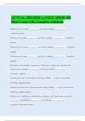 ACTUAL 2025&sol;2026 LATEST MMSC438 Final Exam with Complete Solutions