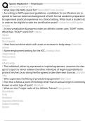Sports Medicine 1 -- Final Exam Exam Questions and Answers 100&percnt; Pass &vert;Verified and Updated &vert;Graded A&plus;