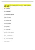 HCA 201a Abbreviations With complete solution Latest 2025&sol;2026 