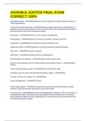 JUVENILE JUSTICE FINAL EXAM CORRECT 100&percnt;