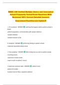 MMSC 438 Verified Multiple Choice and Conceptual  Actual Frequently Tested Exam Questions With  Reviewed 100&percnt; Correct Detailed Answers   Guaranteed Pass&excl;&excl;Current Update&excl;&excl;
