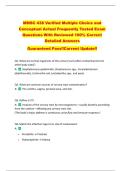 MMSC 438 Verified Multiple Choice and  Conceptual Actual Frequently Tested Exam  Questions With Reviewed 100&percnt; Correct  Detailed Answers   Guaranteed Pass&excl;&excl;Current Update&excl;&excl; 