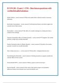 ECON 201 - Exam 2 - UTK &ndash; Bueckman questions with verified detailed solutions 