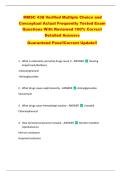 MMSC 438 Verified Multiple Choice and  Conceptual Actual Frequently Tested Exam  Questions With Reviewed 100&percnt; Correct  Detailed Answers   Guaranteed Pass&excl;&excl;Current Update&excl;&excl; 