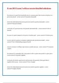 Econ 201 Exam 2 with accurate detailed solutions