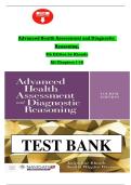 Advanced Health Assessment and Diagnostic Reasoning &ndash; 4th Edition &lpar;Rhoads&rpar; &vert; Complete Test Bank for Chapters 1&ndash;18 &vert; 2025&sol;2026