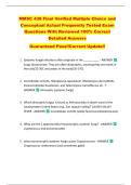 MMSC 438 Final Verified Multiple Choice and  Conceptual Actual Frequently Tested Exam  Questions With Reviewed 100&percnt; Correct  Detailed Answers   Guaranteed Pass&excl;&excl;Current Update&excl;&excl; 