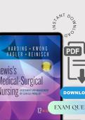 Medical-Surgical Nursing Assessment and Management of Clinical Problems 12th Ed Med-Surg Nursing