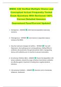 MMSC 438 Verified Multiple Choice and  Conceptual Actual Frequently Tested  Exam Questions With Reviewed 100&percnt;  Correct Detailed Answers  Guaranteed Pass&excl;&excl;Current Update&excl;&excl;