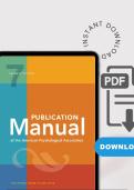Publication Manual of the American Psychological Association 7th Edition Official Guide to APA Style
