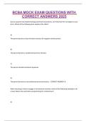 BCBA MOCK EXAM QUESTIONS WITH CORRECT ANSWERS 2025