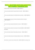 BDOC - MARITIME WARFARE QUESTIONS WIH CORRECT ANSWERS 2025