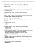 MGMT 371 - TEST 1 STUDY GUIDE &lpar;OLE MISS&comma; JOHNSON&rpar;