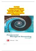 Fundamental Managerial Accounting Concepts &lpar;9th Edition&rpar; by Thomas Edmonds &ndash; Complete Exam Guide & Test Bank with Verified Answers