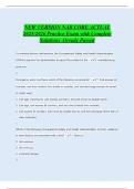 NEW VERSION NAB CORE ACTUAL 2025&sol;2026 Practice Exam with Complete Solutions Already Passed