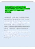 NEW VERSION NAB CORE RCALLEADERSHIP ACTUAL 2025&sol;2026 EXAM WITH COMPLETE SOLUTIONS UPDATED