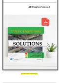 Solution Manual for Traffic Engineering 5th Edition by Roger P&period; Roess&comma; Elena S&period; Prassas&comma; and William R&period; McShane PDF &vert; Complete Step-by-Step Solutions and Explanations &vert; Covers Traffic Flow Theory&comma; Highway Capacity&comma; Signalized and Unsignalized Intersection