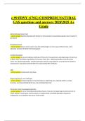 C-99 FDNY &ndash; Compressed Natural Gas &lpar;CNG&rpar; Exam &lpar;2024&sol;2025&rpar; &ndash; Latest Updated Verified Questions and Correct Answers &vert; A&plus; Grade