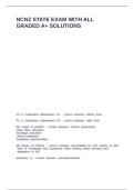 NCNZ STATE EXAM WITH ALL GRADED A&plus; SOLUTIONS