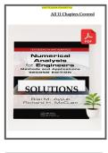 Solution Manual to Numerical Analysis for Engineers Methods and Applications 2nd Edition by Bilal M&period; Ayyub and Richard H&period; McCuen PDF &vert; Detailed Step-by-Step Solutions for Engineering Computation&comma; Finite Differences&comma; Linear Algebraic Equations&comma; Curve Fitti
