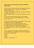 NUR 3110 EXAM 2 QUESTIONS WITH COMPLETE SOLUTIONS