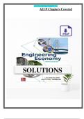 Solutions Manual for Engineering Economy 9th Edition by Leland Blank and Anthony Tarquin PDF &vert; Comprehensive Step-by-Step Solutions for All Chapters &vert; Covers Time Value of Money&comma; Cost Estimation&comma; Depreciation&comma; Replacement Analysis&comma; and Economic Decision-M