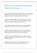 BMGT 301 Final Karake Exam Questions With Correct Answers