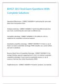 BMGT 301 Final Exam Questions With Complete Solutions&period;