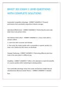 BMGT 301 EXAM 1 UMD QUESTIONS WITH COMPLETE SOLUTIONS