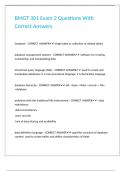 BMGT 301 Exam 2 Questions With Correct Answers