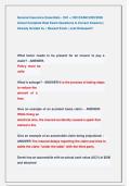 General Insurance Essentials - C81 &plus; C82 EXAM 2025&sol;2026  Actual Complete Real Exam Questions & Correct Answers &vert;  Already Graded A&plus; &vert; Newest Exam &vert; Just Released&excl;&excl; 