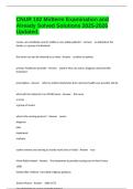 CNUR 102 Midterm Examination and Already Solved Solutions 2025-2026 Updated&period;