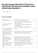 SERVSAFE MANAGER PRACTICE ACTUAL  EXAM QUESTIONS AND DETAILED  ANSWERS LATEST UPDATE 2024 GRADED  A&plus;