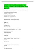 CNUR 302 Final Examination and Actual Detailed Answers 2025-2026 Edition&period;