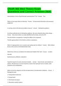 CNUR 302 Med Theory Exam Questions and Correct Answers 2025&period;