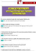 APEA 3P High Stakes Exam &vert; 75 Questions and Verified Answers &vert; Advanced Practice Education Associates &lpar;APEA&rpar; 3P Exam Study Guide &vert; Covers Pathophysiology&comma; Pharmacology&comma; and Physical Assessment &vert; 2024&ndash;2025 Verified Exam Prep with 94&period;67&percnt; Passing Score &vert; Per
