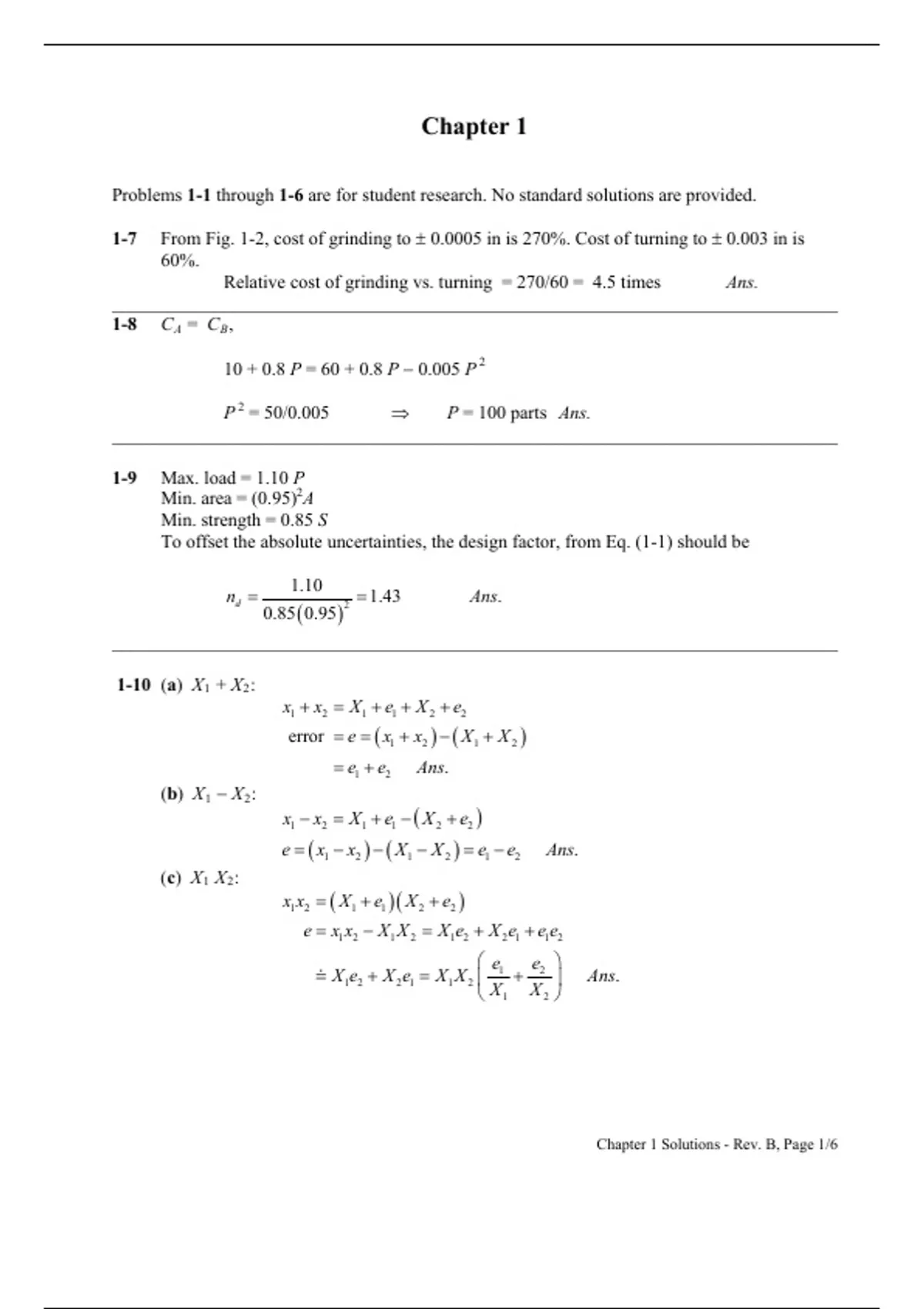 Solutions Manual for Shigley’s Mechanical Engineering Design – 9th Edition by Richard G. Budynas ...