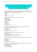 CONSTRUCTION MANAGEMENT PRACTICE TEST WITH ALL CORRECT & 100&percnt; VERIFIED ANSWERS&vert;ACTUAL COMPLETE EXAM&vert;ALREADY GRADED A&plus;