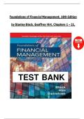 Foundations of Financial Management&comma; 18th Edition &ndash; Stanley Block & Geoffrey Hirt &ndash; Verified Complete Solution Manual &lpar;Chapters 1&ndash;21&comma; 2025 Edition&rpar;
