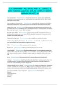 CCM EXAM PREP - ALL TOPICS WITH ALL CORRECT & 100&percnt; VERIFIED ANSWERS&vert;ACTUAL COMPLETE EXAM &vert;ALREADY GRADED A&plus;