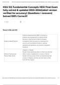 NSG 122 Fundamental Concepts HESI Final Exam fully solved & updated 2025-2026&lpar;latest version verified for accuracy&rpar; &lpar;Questions &plus; Answers&rpar; Solved 100&percnt; Correct&excl;&excl;