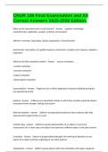 CNUR 106 Final Examination and All Correct Answers 2025-2026 Edition&period;