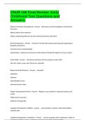 CNUR 106 Final Review&colon; Early Childhood Test Questions and Answers&period;