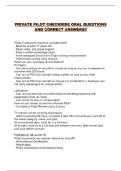 PRIVATE PILOT CHECKRIDE ORAL QUESTIONS AND CORRECT ANSWERS&excl;&excl;