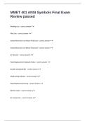 MMET 401 ANSI Symbols Final Exam Review passed