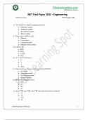 IBA Sample test papers With Answers
