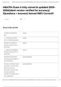 MBA704 Exam 6 fully solved & updated 2025-2026&lpar;latest version verified for accuracy&rpar; &lpar;Questions &plus; Answers&rpar; Solved 100&percnt; Correct&excl;&excl;