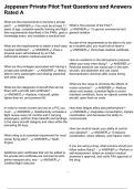 Jeppesen Private Pilot Test Questions and Answers Rated A