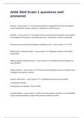 ANSI 3543 Exam 1 questions well answered
