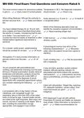 MN 580&colon; Final Exam Test Questions and Answers Rated A